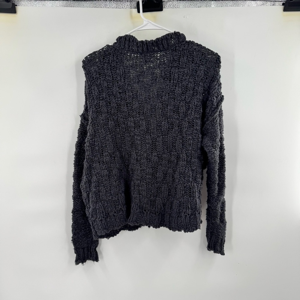 Free people Chunky Knit Gray Sweater size SP - Picture 2 of 7